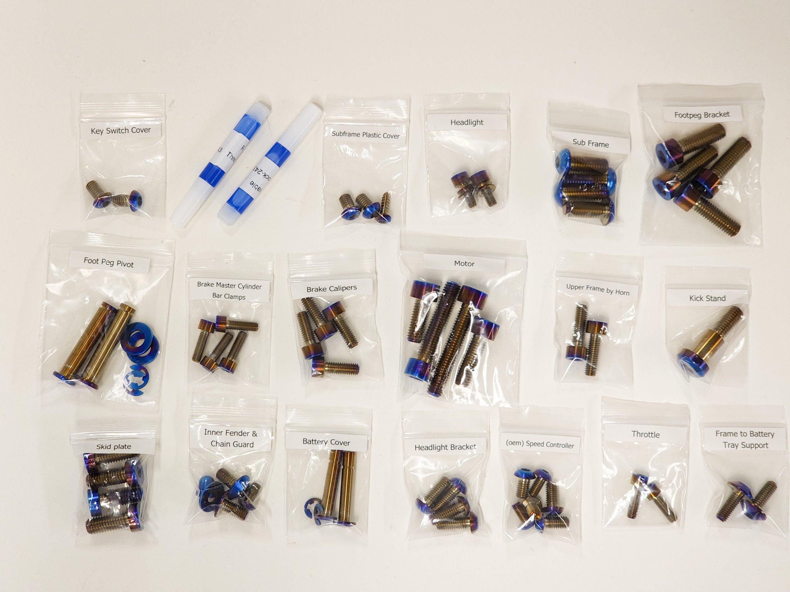 Warp 9 Titanium Chassis Kit for Surron Light Bee