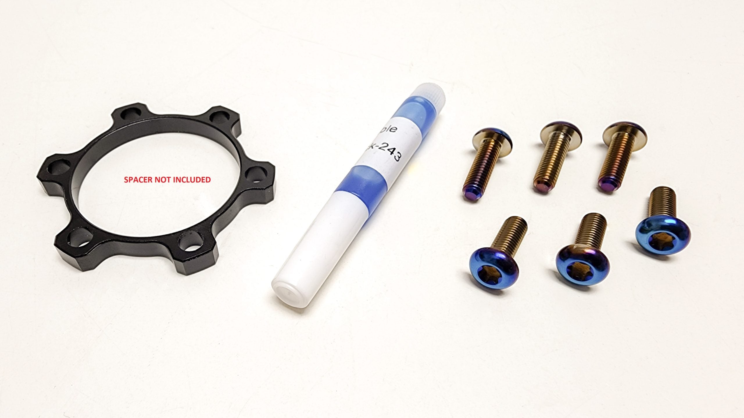 Warp 9 Boost Spacer Titanium Front Rotor Bolts
