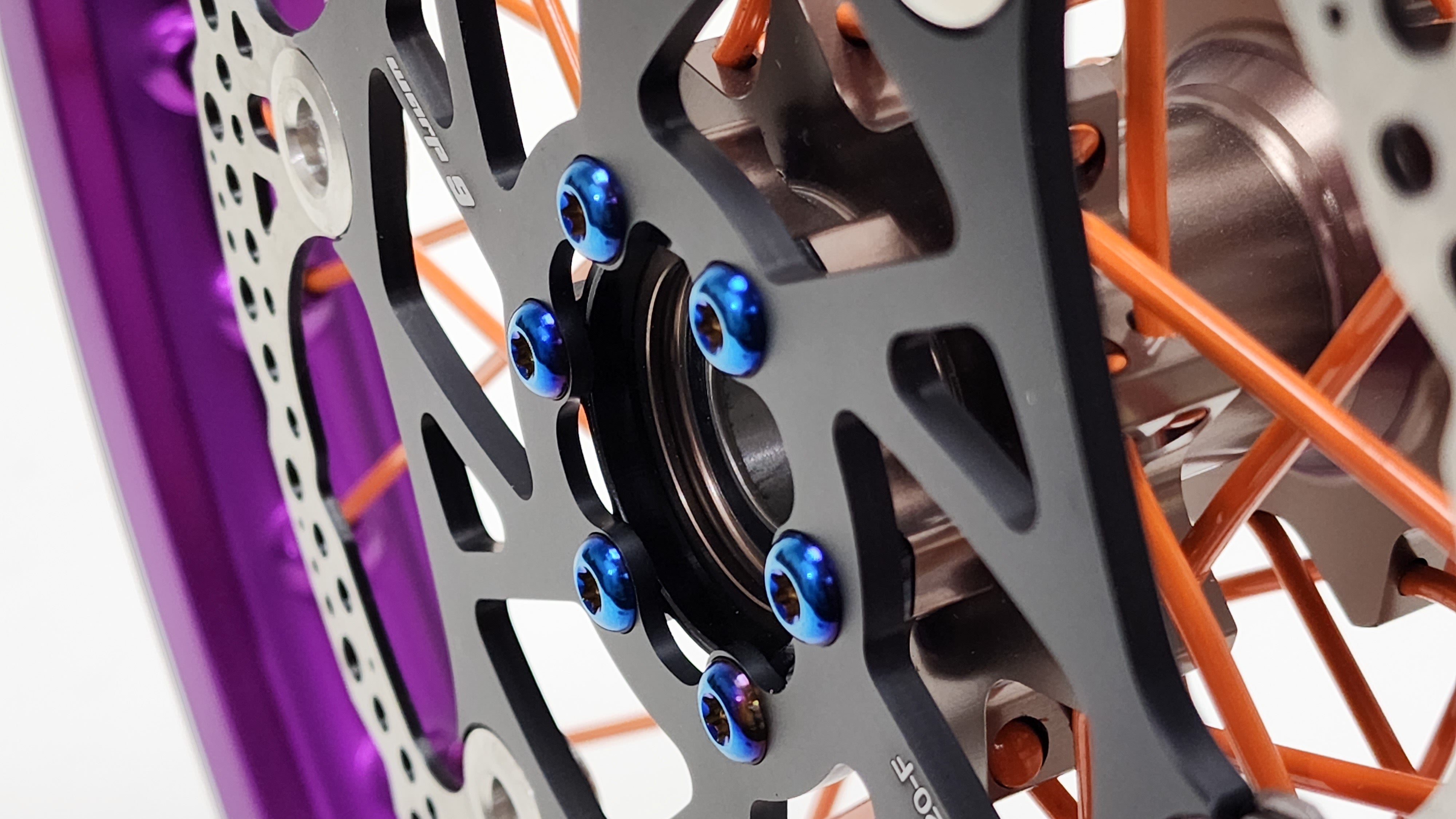 Warp 9 Boost Spacer Titanium Front Rotor Bolts