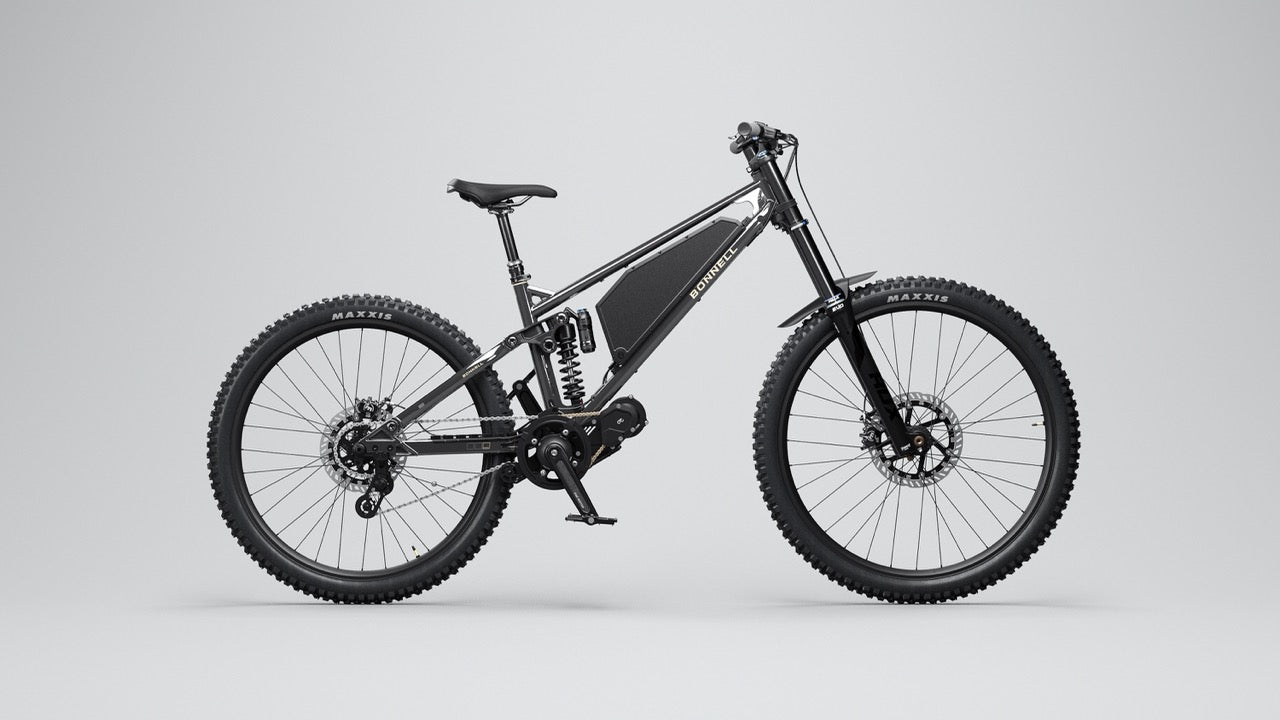 e bike mtb fully sale Bonnell 775 MX Electric Mountain Bike, M / Amethyst