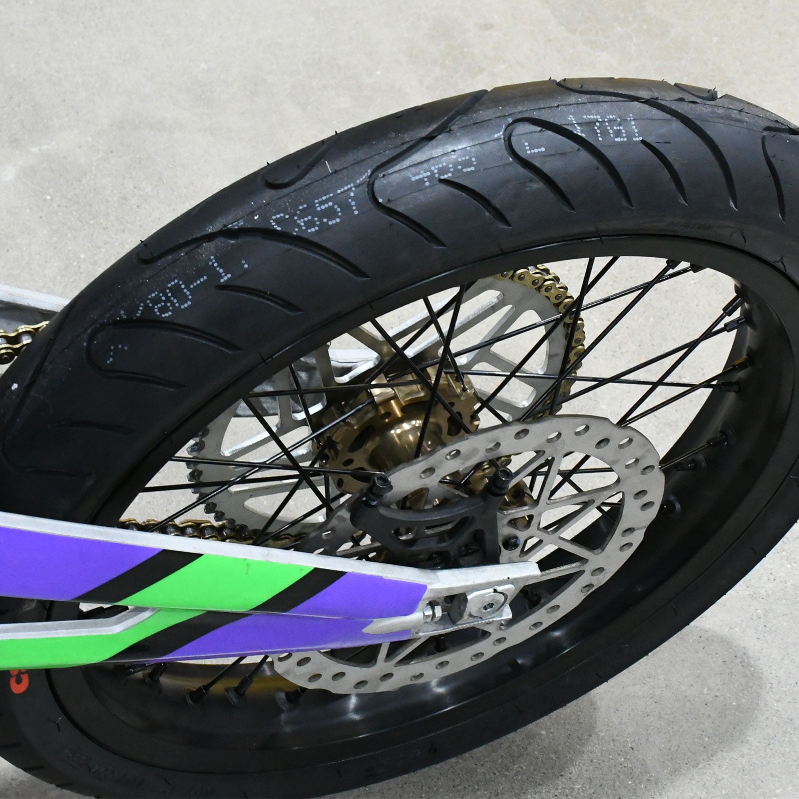 Complete 17" Supermoto Wheel Set for Surron LBX & E Ride Pro