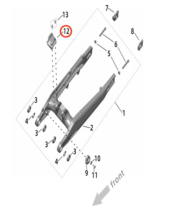 Surron Ultra Bee OEM Swingarm Top Protection Block