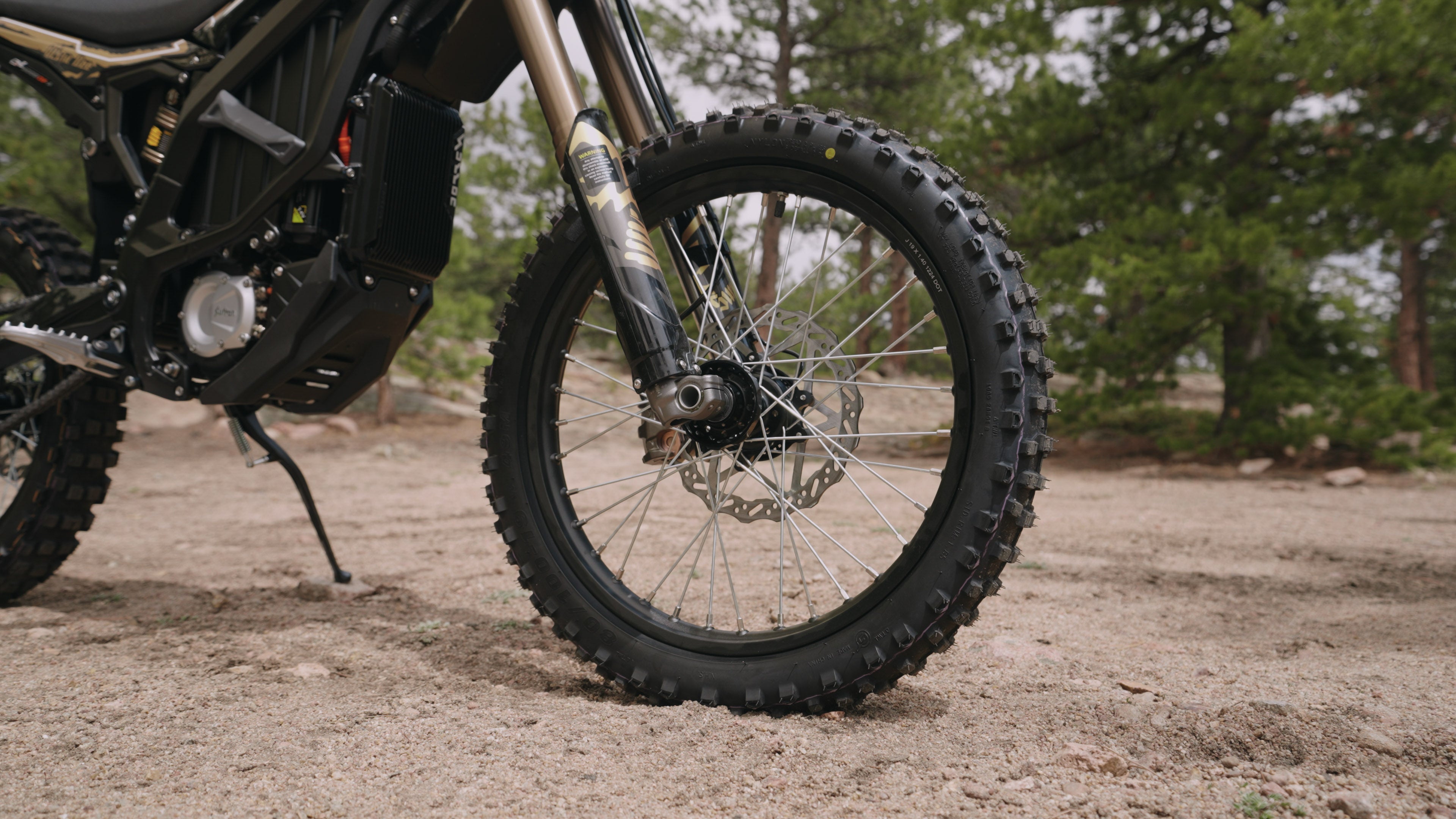 2025 Surron Ultra Bee Closeup front wheel