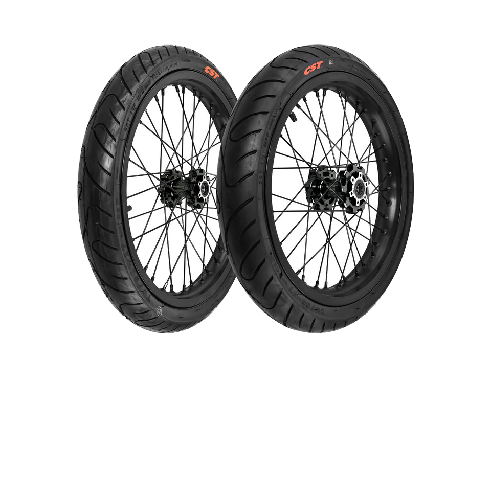 Complete 17" Supermoto Wheel Set for Surron LBX & E Ride Pro