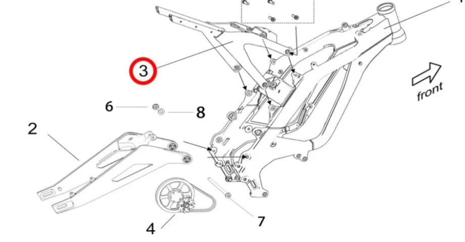 Surron Light Bee Subframe