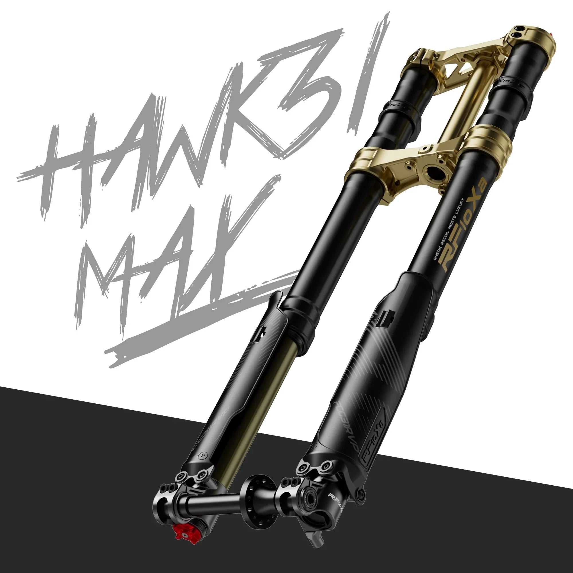 RFloXa Hawk31 MAX Gold (Wide with Drop Crown) Front Fork Suspension